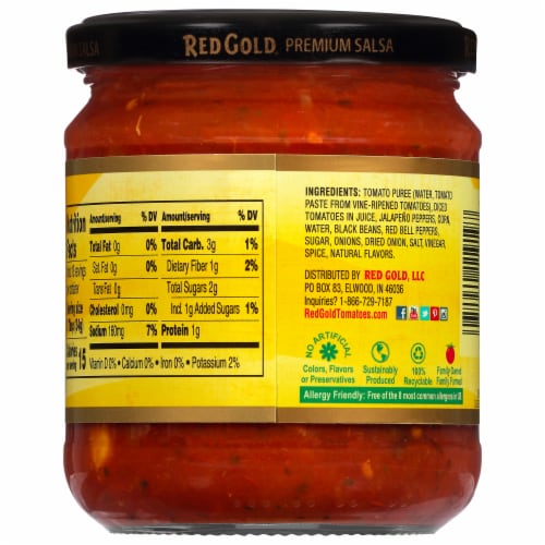 Red Gold® Black Bean and Corn Salsa Perspective: back