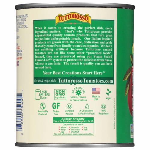 Tuttorosso® Crushed Tomatoes with Basil Perspective: back
