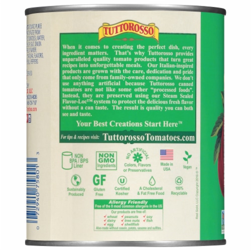 Tuttorosso® Tomato Sauce Perspective: back