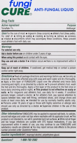 Fungicure® Anti-Fungal Liquid Perspective: back