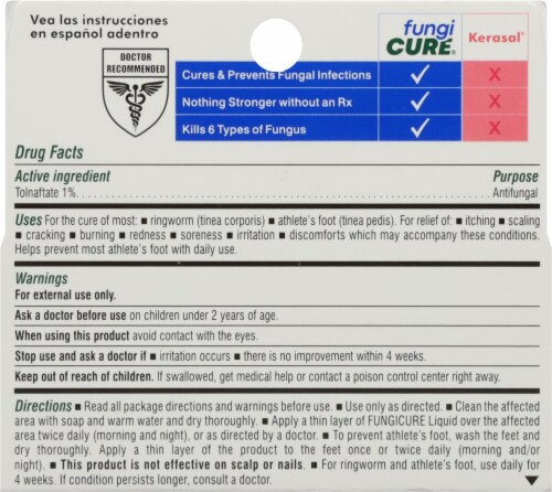 Fungicure® Anti-Fungal Liquid Perspective: back