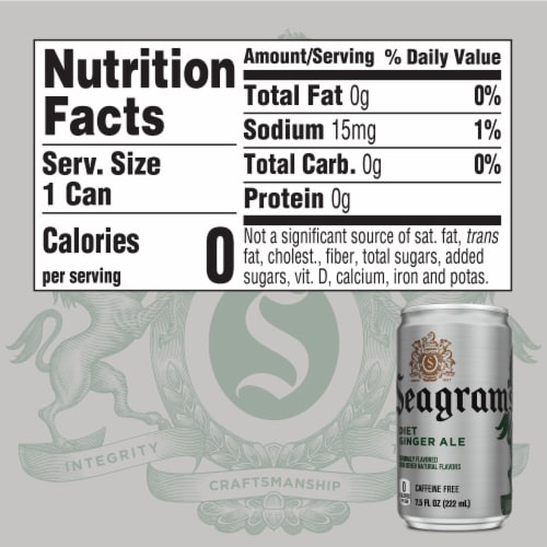 Seagram's Ginger Ale, 20 Oz. Bottles, 24 Pack