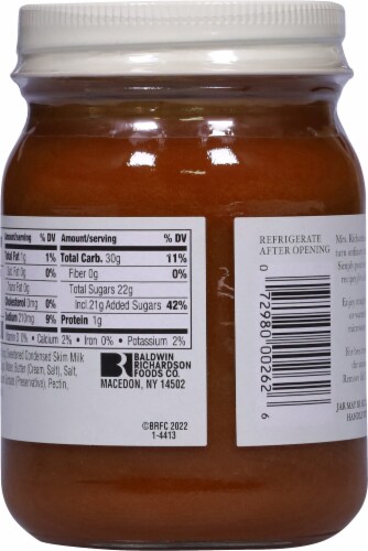 Mrs Richardson's® Butterscotch Dessert Sauce Perspective: back