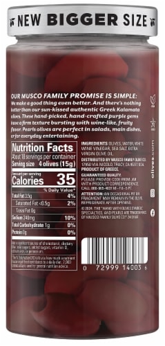 Pearls® Specialties® Kalamata Pitted Greek Olives Perspective: back