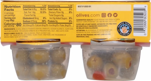 Pearls® To Go Pimiento Stuffed Olives Perspective: back