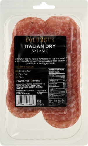 Columbus® Craft Meats Italian Dry Salame Perspective: back