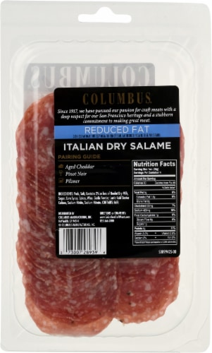 Columbus® Craft Meats Reduced Fat Italian Dry Salame Perspective: back