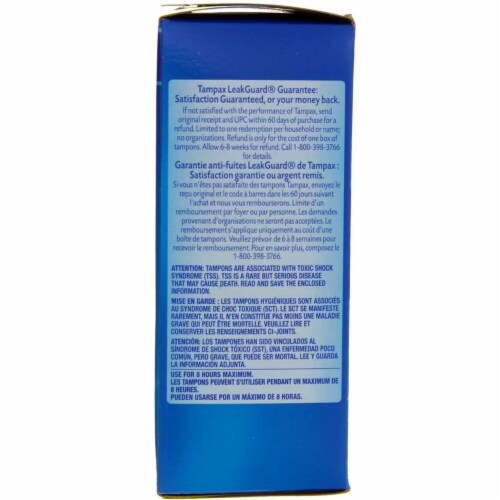 Tampax Cardboard Super Unscented Tampons Perspective: back