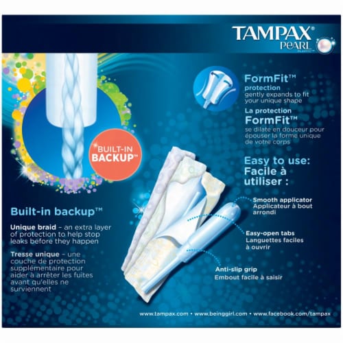 Tampax Pearl Multipack Tampons Perspective: back
