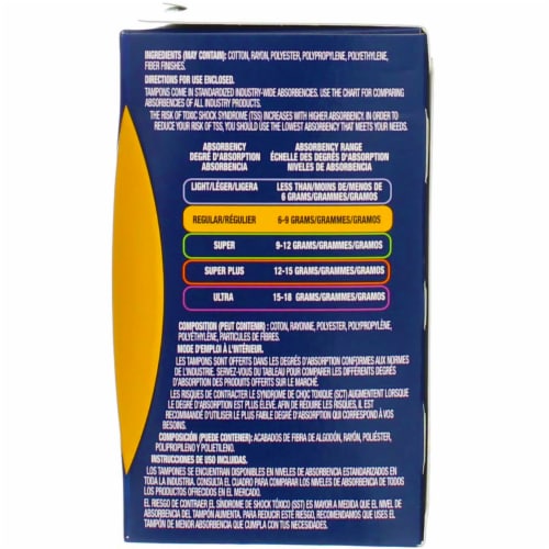 Tampax Pocket Pearl Unscented Regular Tampons Perspective: back