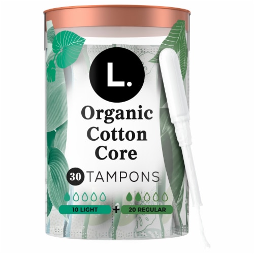 L. Organic Cotton Multipack Light + Regular Tampons Perspective: back