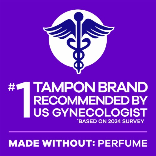 Tampax Radiant LeakGuard Protection Tampons Regular Absorbency Unscented Perspective: back