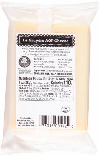 Emmi Le Gruyere® Cheese Perspective: back