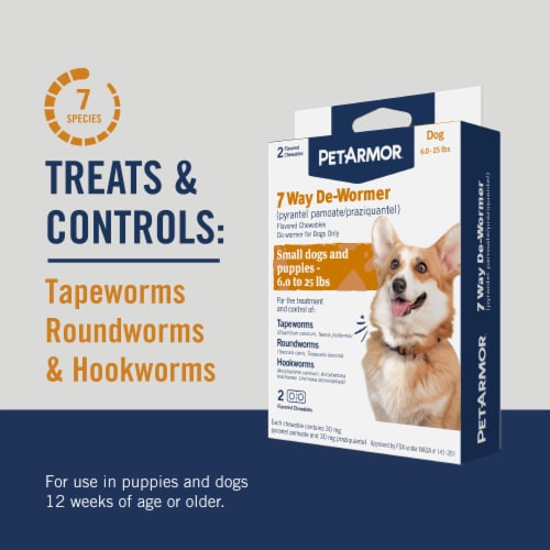PETARMOR 7 Way De-Wormer for Puppies and Small Dogs Perspective: back