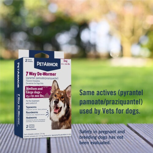 PetArmor For Dogs 7 Way De-Wormer For Medium & Large Dogs Perspective: back