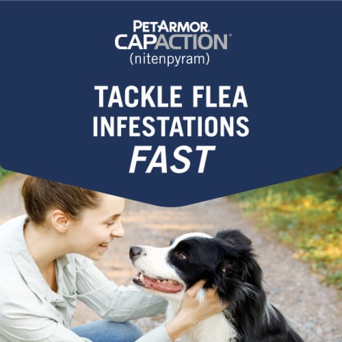 PETARMOR CAPACTION Fast-Acting Oral Flea Treatment for Medium and Large Dogs Perspective: back