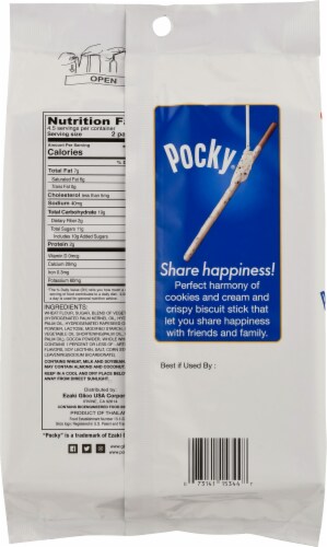 Pocky® Cookie & Cream Covered Biscuit Sticks Perspective: back