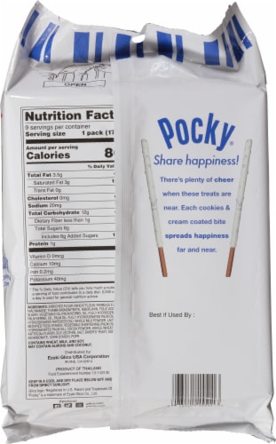 Pocky® Cookies & Cream Covered Biscuit Sticks Multi-Pack Perspective: back