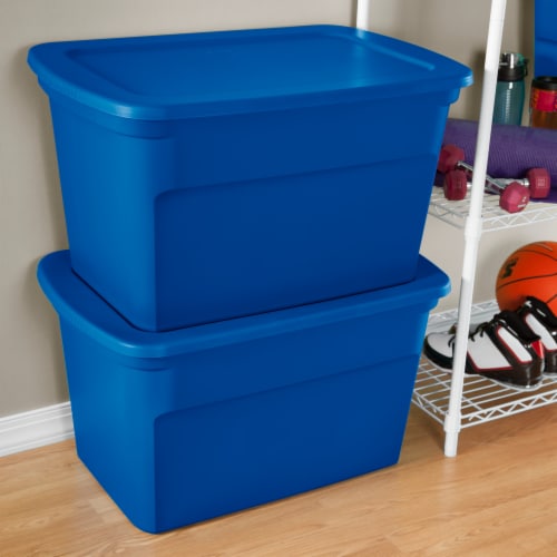 Sterilite 30 Gal Gasket Tote Heavy Duty Stackable Storage Bin with Lid, 3  Pack, 1 Piece - Kroger