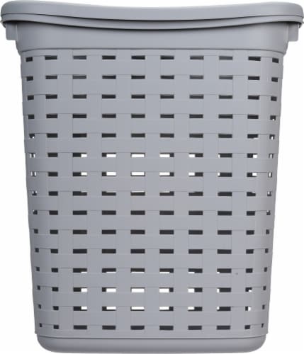 Sterilite® Weave Laundry Hamper - Cement Perspective: back