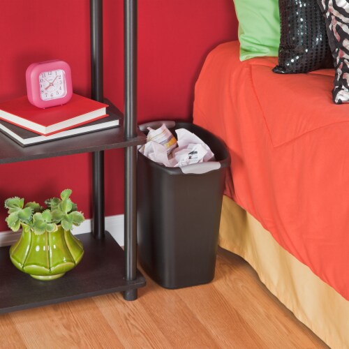 Sterilite Trash Can - Black Perspective: back