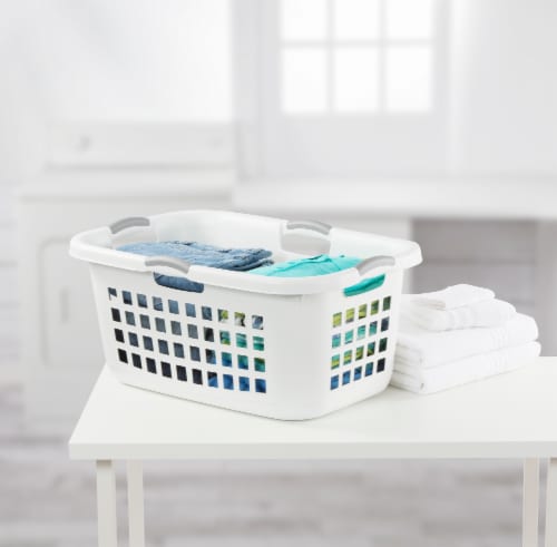 Sterilite Ultra Rectangle Laundry Basket Perspective: back