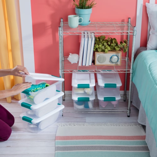 Sterilite® Latching Storage Box - Clear Perspective: back