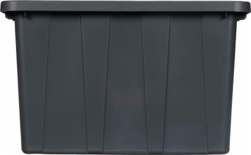 Sterilite Tuff Latch Storage Tote - Gray Perspective: back