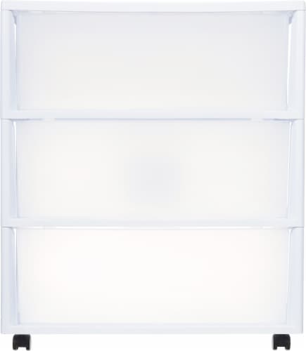 Sterilite ClearView 3-Drawer Countertop Unit - White/Clear, 13.5 x 11 x 9.6  in - Kroger