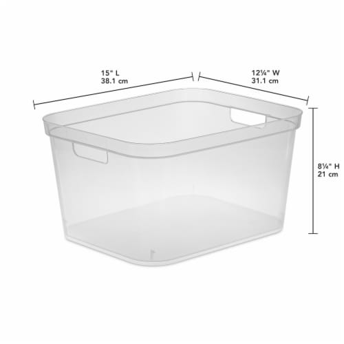 Sterilite® Storage Bin Perspective: back