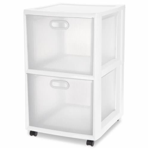 Sterilite Ultra 3 Drawer Storage Cart Black