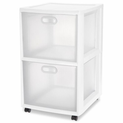 Sterilite® Ultra 2-Drawer Cart - White/Clear, 1 ct - Harris Teeter