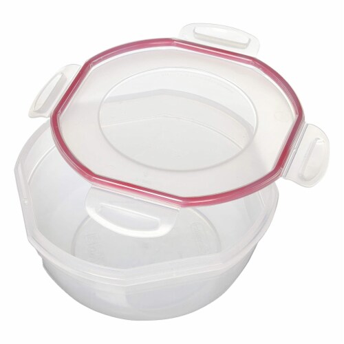 Sterilite Rocket Red Seal 2.5 Qt Plastic Food Storage Bowl Container with Lid Perspective: back