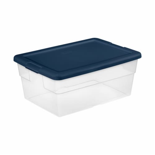 Sterilite 16-Quart Clear Storage Box, 2-Pack