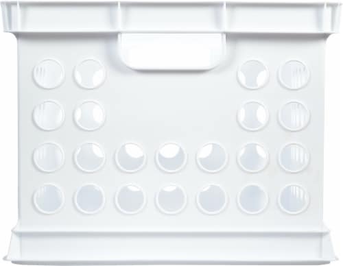 Sterilite® White Storage Crate Perspective: back