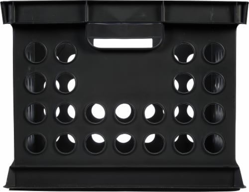 Sterilite Storage Crate - Black Perspective: back