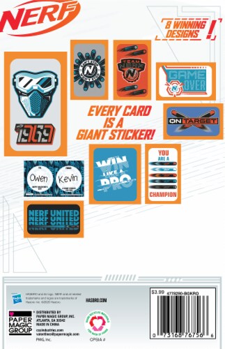Paper Magic Nerf Giant Sticker Valentines Perspective: back