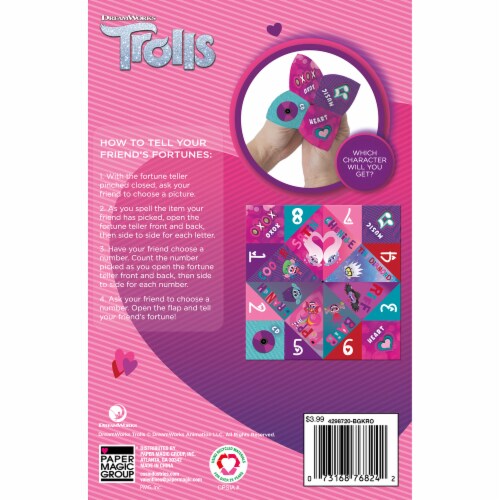 Trolls Fortune Teller Valentines Perspective: back