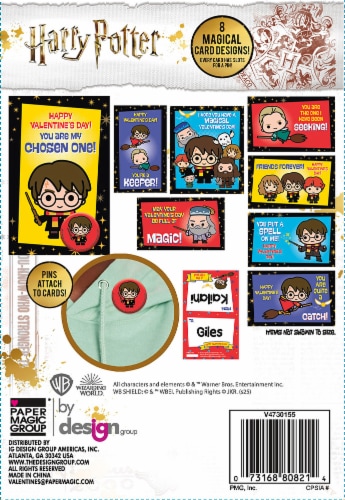 Harry Potter Valentine's Pins Perspective: back