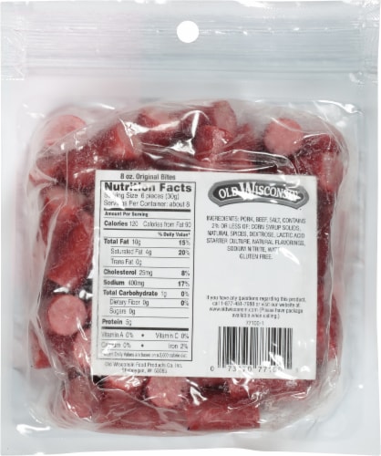 Old Wisconsin Original Sausage Bites Perspective: back