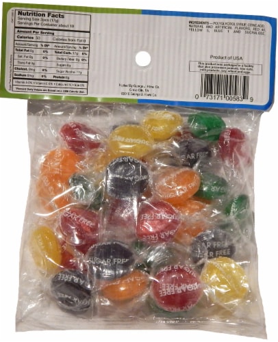 George J Howe Company Sugar Free Assorted Fruit Buttons Perspective: back