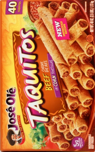 Jose Ole Shredded Beef Corn Taquitos Perspective: back