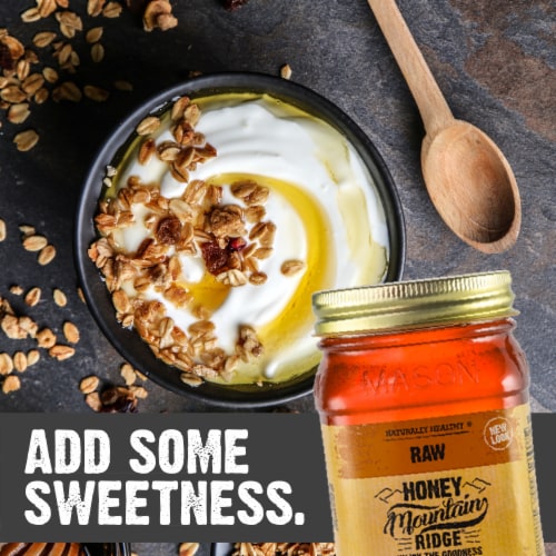 Naturally Healthy Raw Honey 32 oz Perspective: back