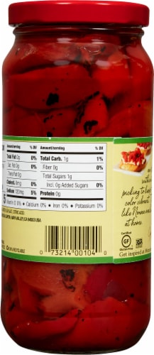 Mezzetta™ Mild Roasted Red Bell Peppers Perspective: back