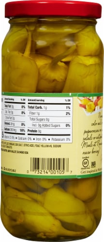 Mezzetta Golden Greek Pepperoncini Perspective: back