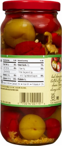 Mezzetta™ Mild Sweet Cherry Peppers Perspective: back