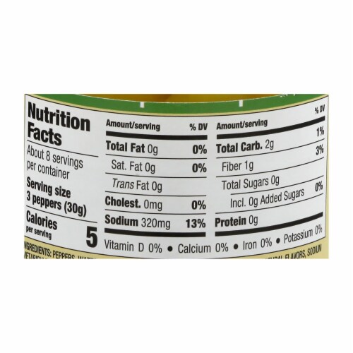 Mezzetta Sweet Banana Wax Peppers Perspective: back