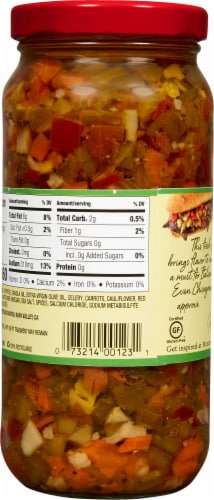Mezzetta™ Chicago Style Mild Giardiniera Italian Sandwich Mix Perspective: back