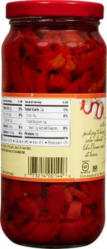 Mezzetta Deli-Sliced Roasted Bell Pepper Strips Perspective: back