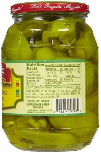 Mezzetta™ Medium-Heat Golden Greek Peperoncini Perspective: back